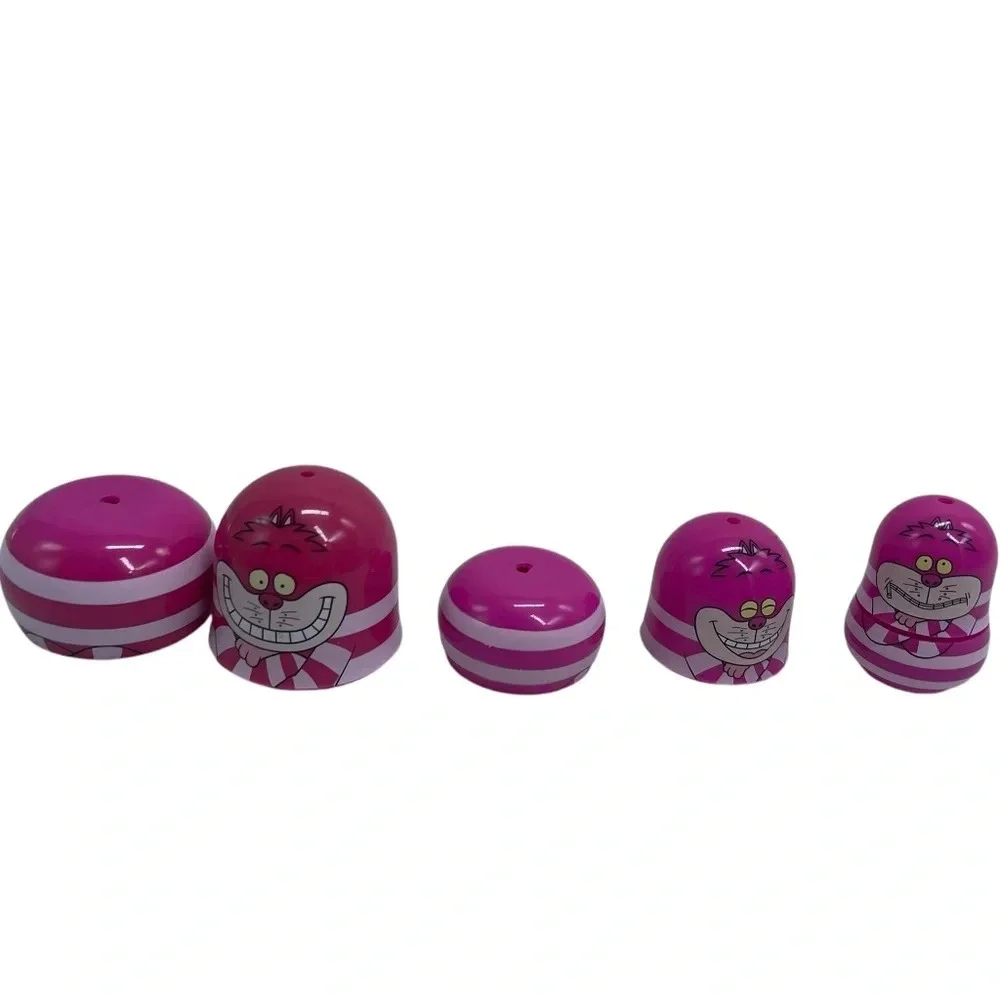 Disney Cheshire Cats Cartoon Hereos Russian Nesting Doll RARE